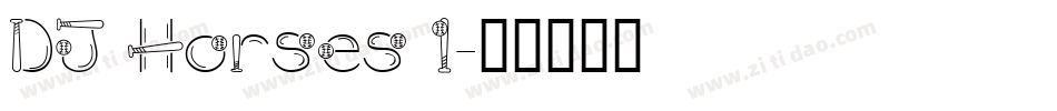 DJ Horses 1字体转换